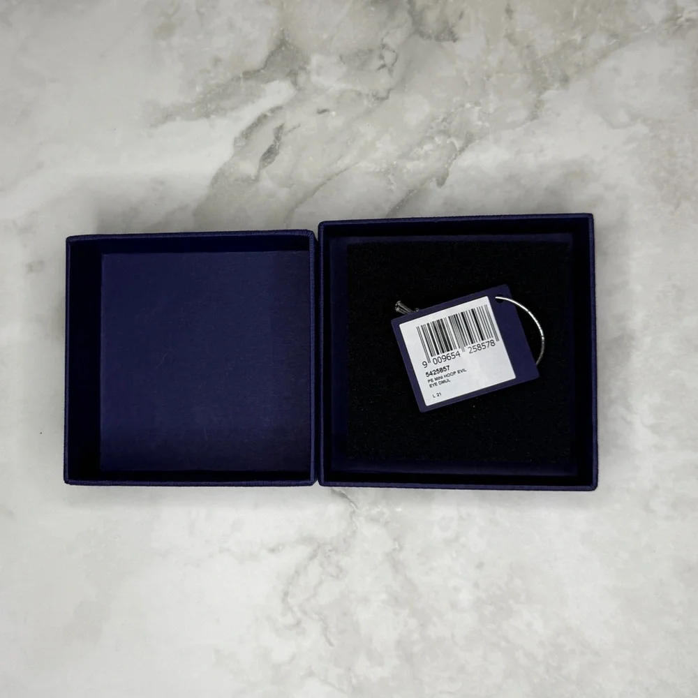 Authentic Swarovski Jewelry Box Set – Blue Box with Tags (Empty}